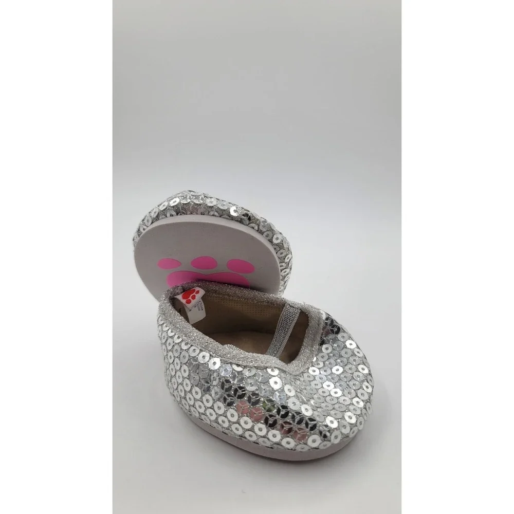 3 Sets Of Build‎ A Bear Shoes  Twinkle Toes, Silver Sparkle & Silver Sequin